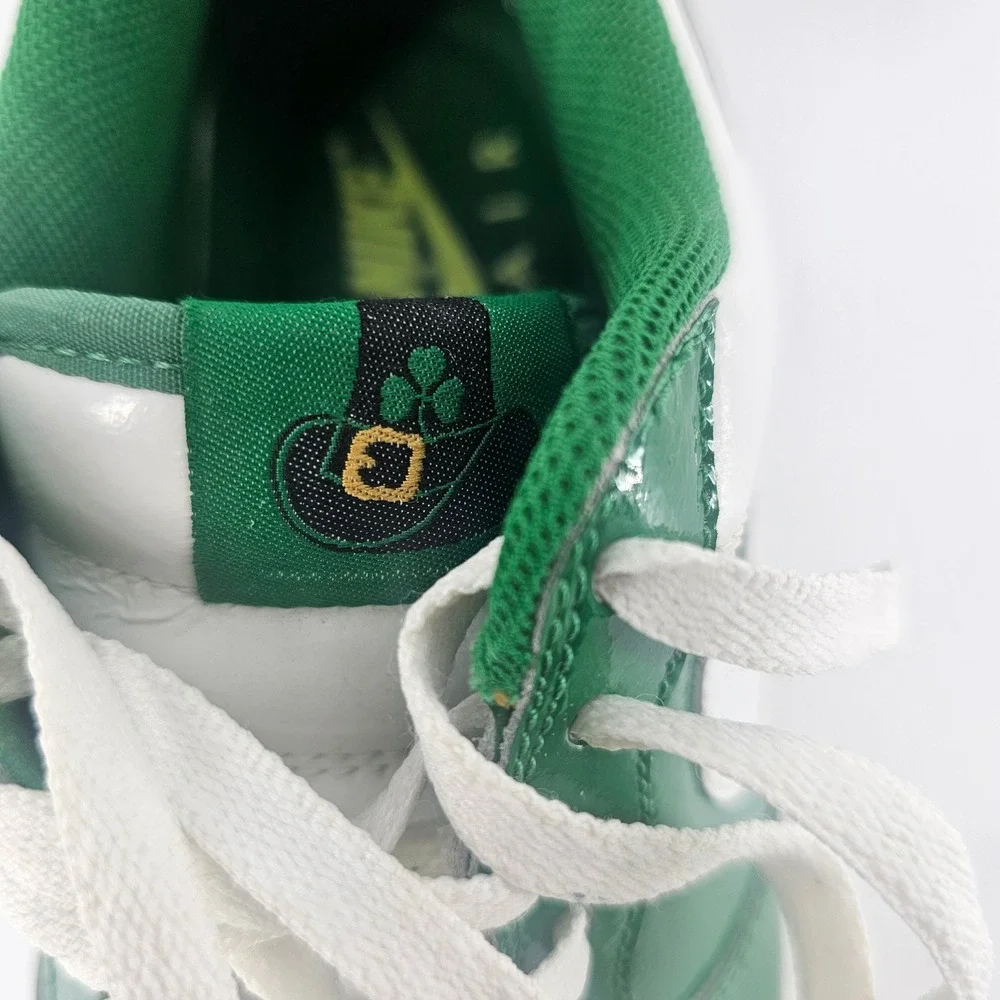 Nike Air Force 1 Mens 8 Green St. Patty Low Top Patricks Day Patent Vintage Y2K